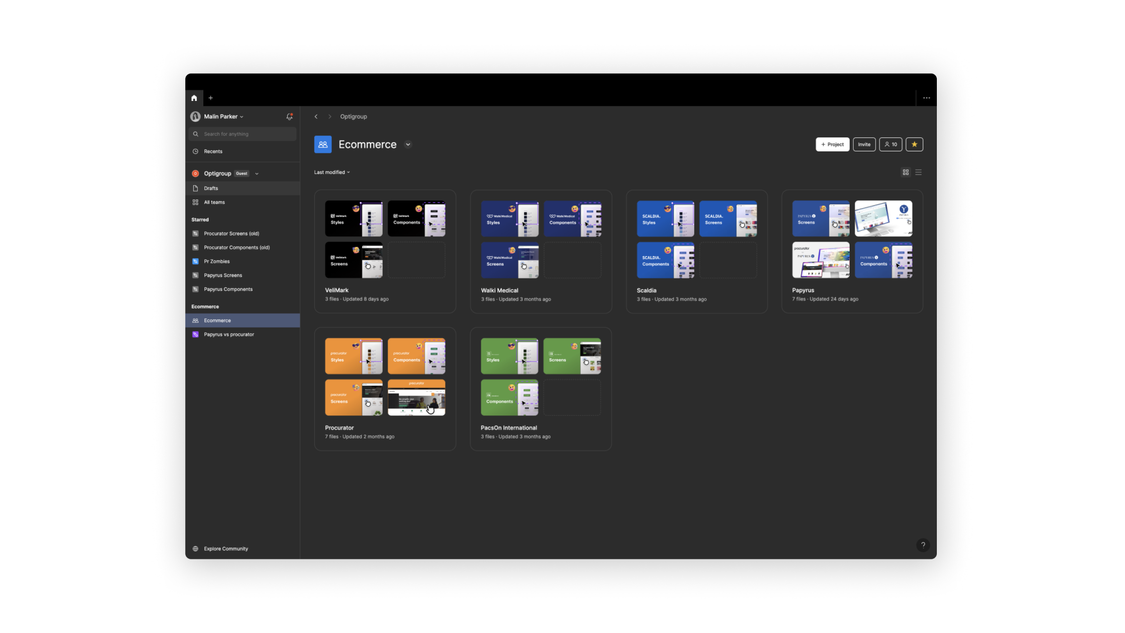 Figma project structure