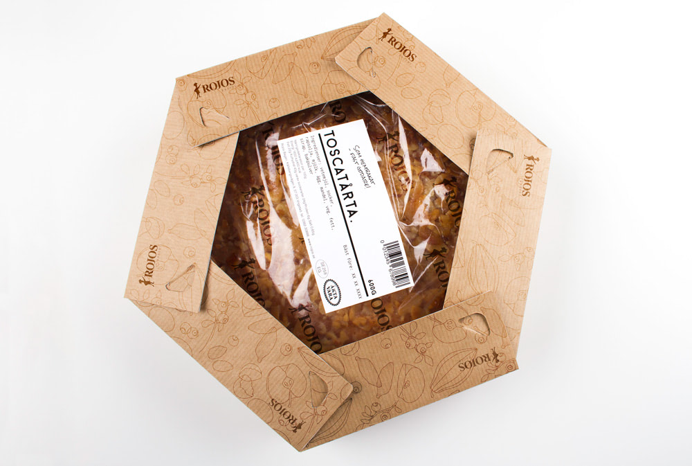 a top-down view of a pie packaging