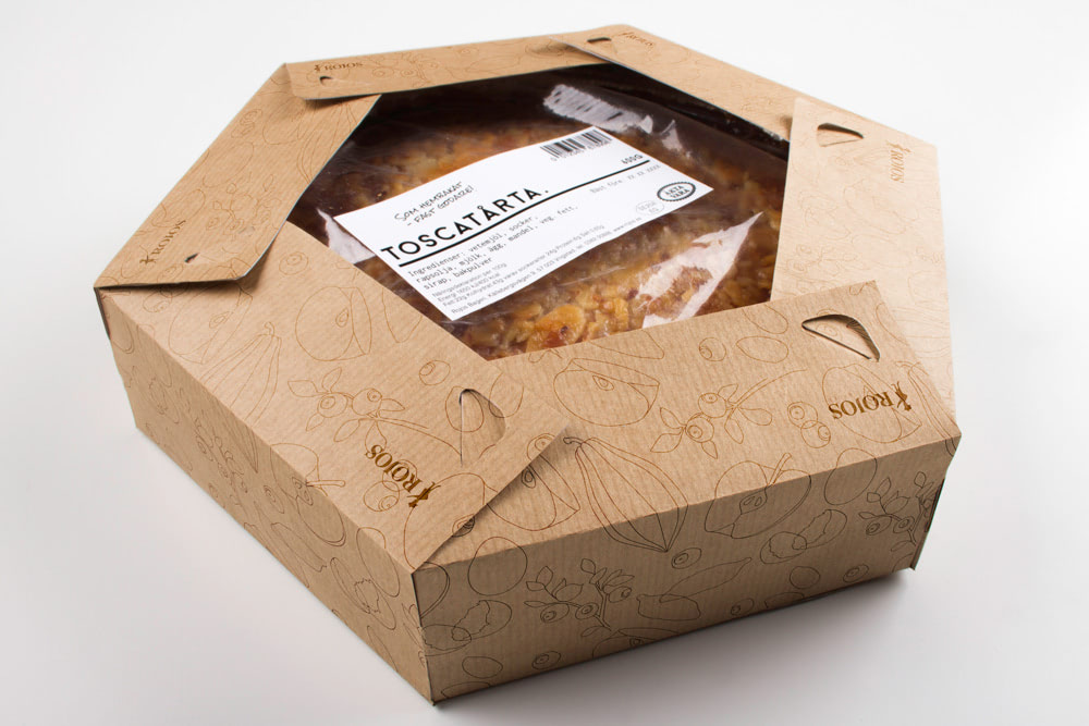 a pie packaging